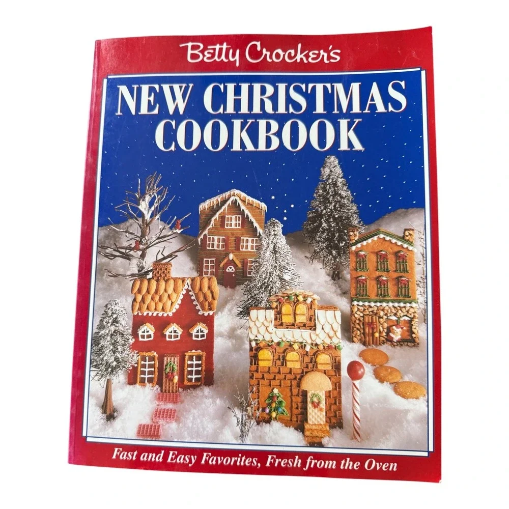 Betty Crocker New Christmas Cookbook Holiday Recipes Menus Gifts Softcover 1990s